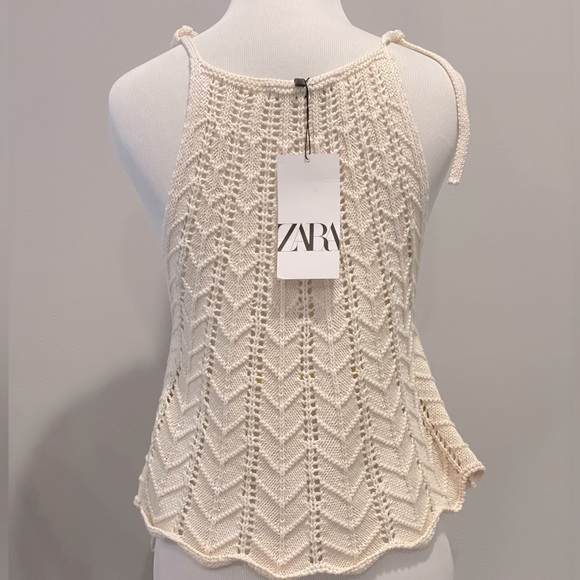 NWT ZARA Crochet Tank Top - Picture 4 of 6